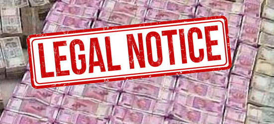 Legal notice in money laundering