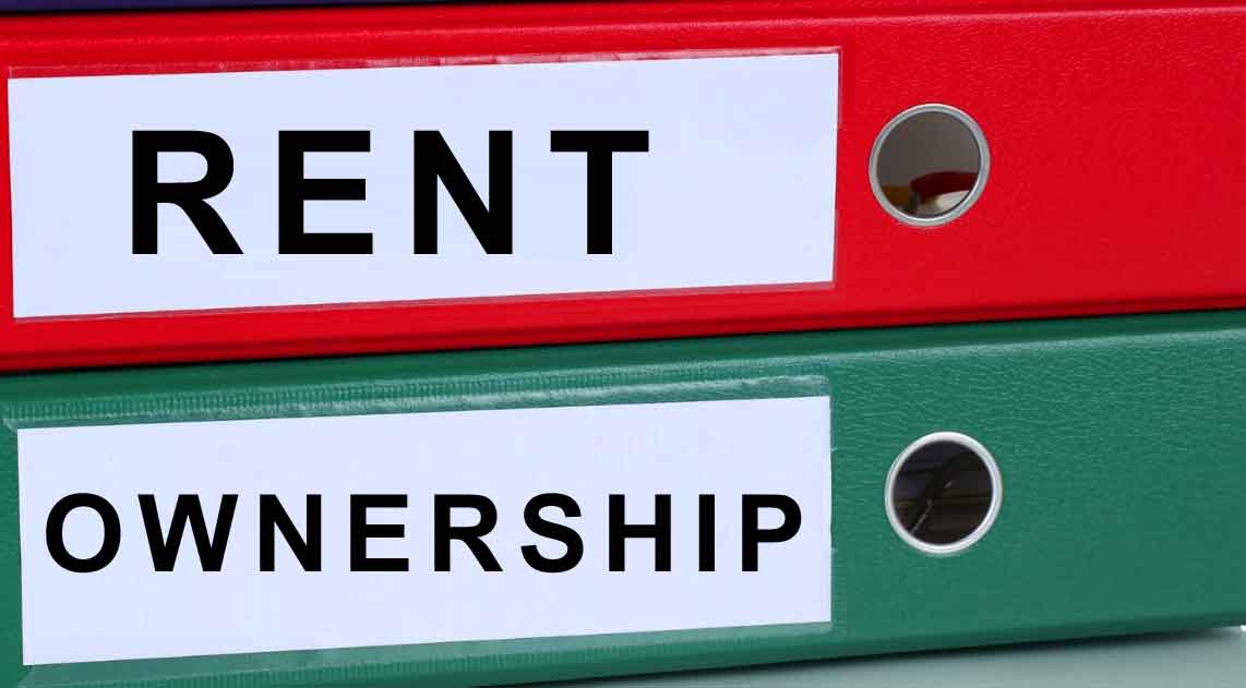 Property on rent or creating ownership right?